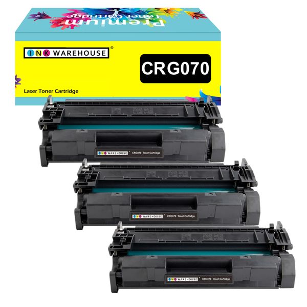 Ink Warehouse Compatible Canon 070 / CRG 070 Black Toner Cartridge X 3