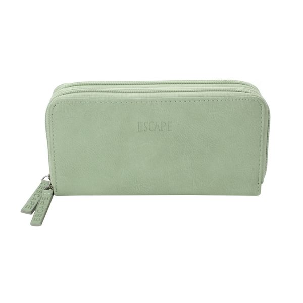Escape - Imitation Leather Two Zip Wallet