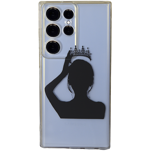 Clear - Phone Case with Animated Queen &amp; Pro Cam - Samsung S23 Ultra