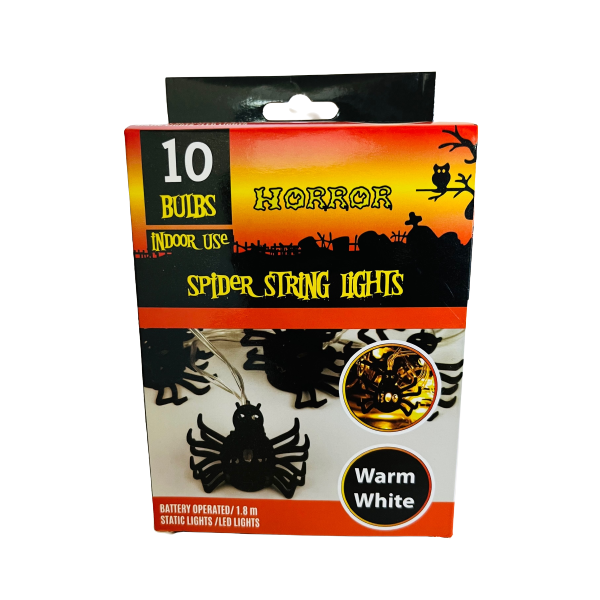 Halloween LED Spider Decoration String Lights Hanging Lights (Set of 2)