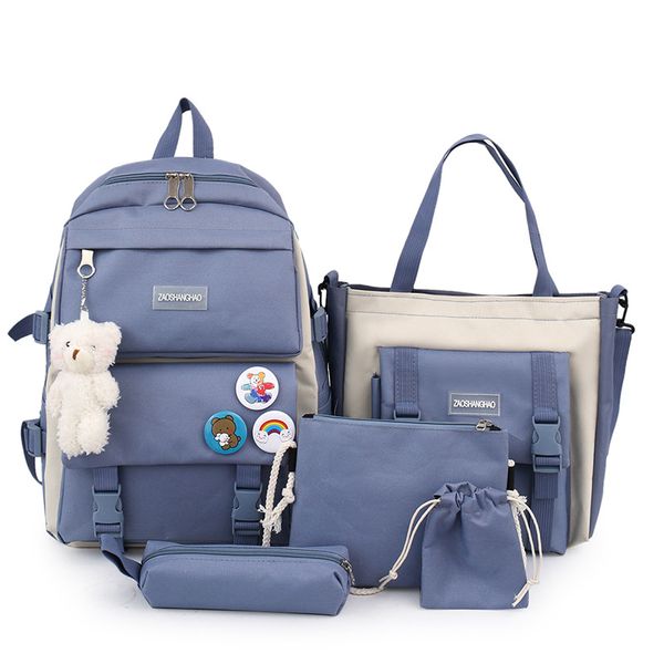 Fashionable Portable Multi-Functional Five-Piece Backpack Set