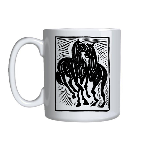 Art Horse3 Mugs for Horse Lovers Trendy Graphic Birthday Cup Present 015