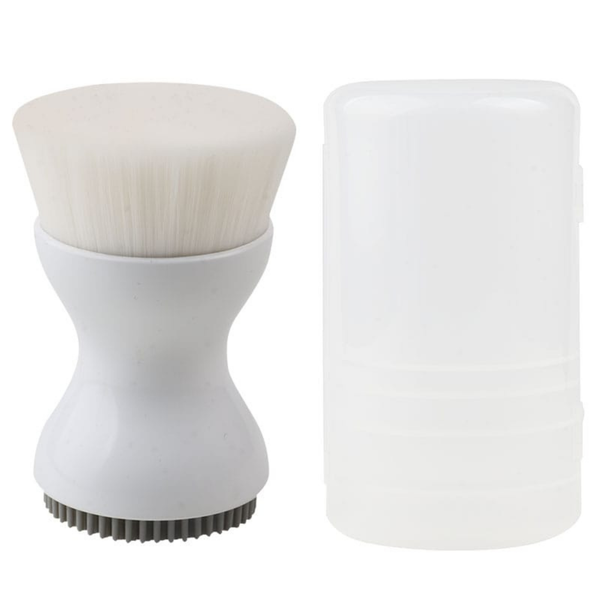Bestby - Hair Bristles &amp; Silicone Double-Ended Facial Cleansing Brush
