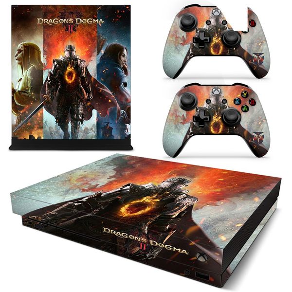 Decal Skin Compatible with Xbox One X - Dragon Domga II (Decal Only)
