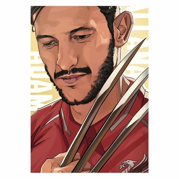 Adam Lallana Wolverine - A1 poster