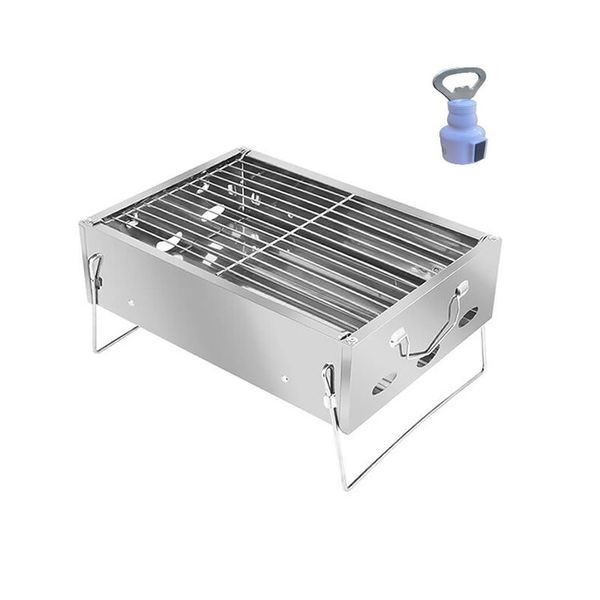 007 Portable Fold Up Braai Stand With A Bottle Opener