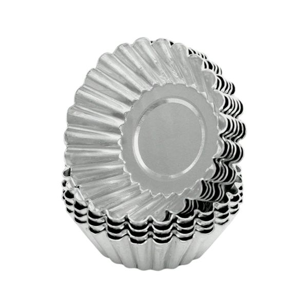 Stainless Steel Mini Treat Moulds Set - Silver - 10 Pack