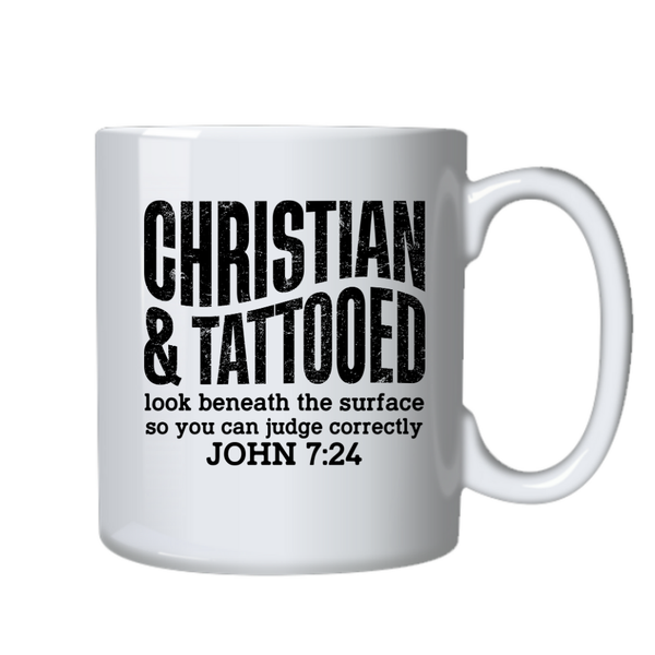 Tattooed Christian Motivational Positive Mug Gift 4 Birthday Christmas 402