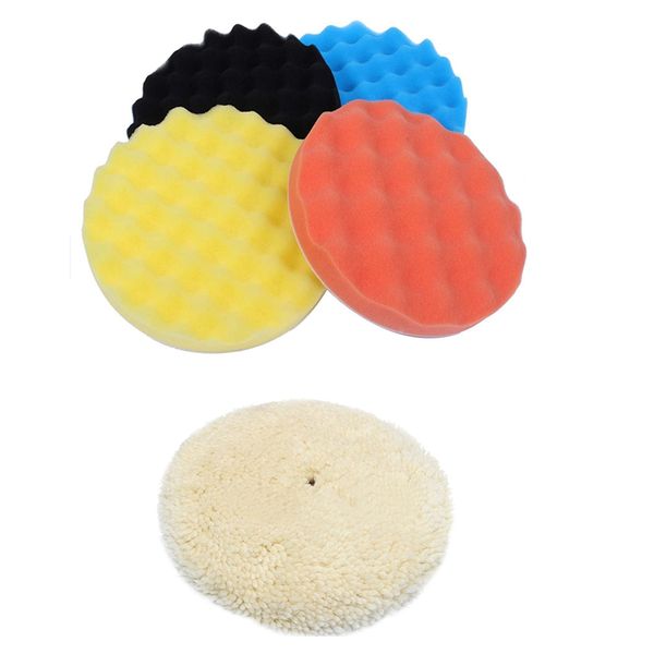 7 Inch 180Mm Soft Wool Clean Polishing Bonnet Pad For Car