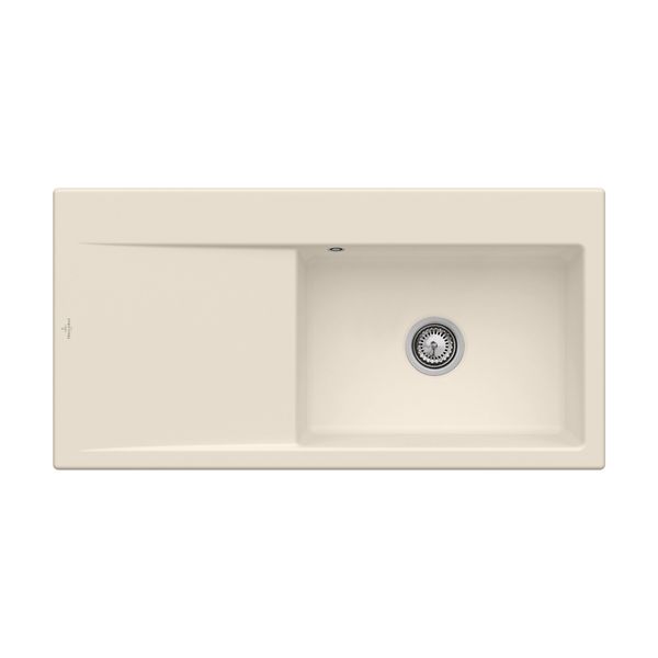 Ivory Modern Ceramic Built-In Single Bowl Kitche image