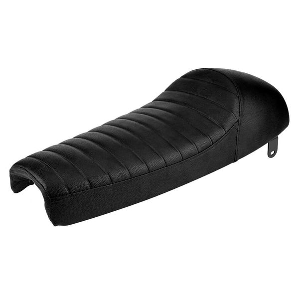 63cm Motorcycle Hump Cushion Saddle Compatible with Retro Cafe Racer Black