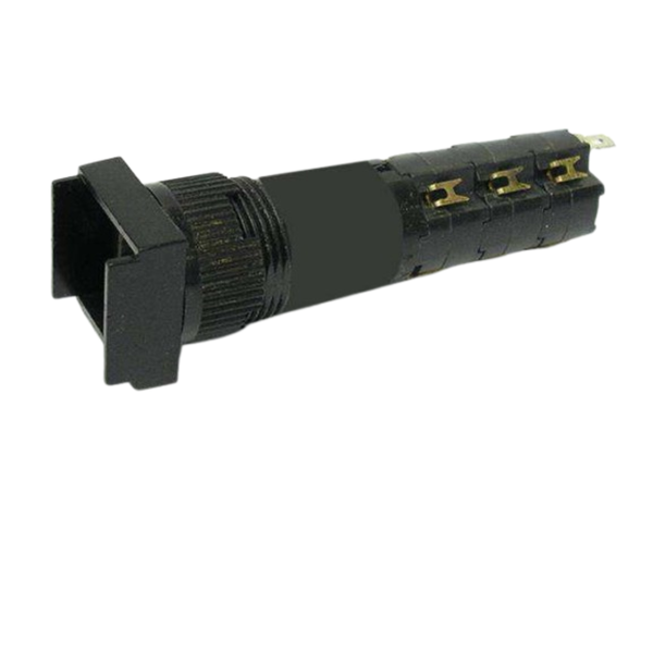 P1818M3S 18x18mm IP40 Square Illuminated Momentary Push Button 3P