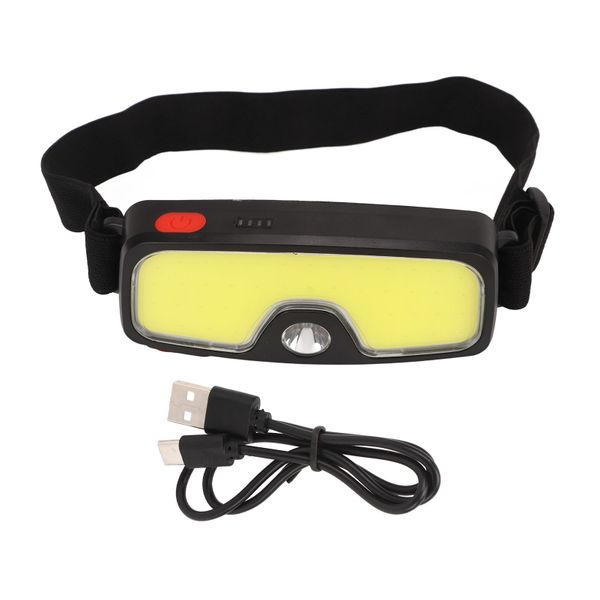 Outdoor Headlamp with 5 Lighting Modes Double Light Source Waterproof