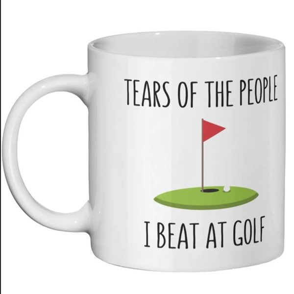 Tears Of The People I Beat At Golf Christmas Birthday Gift Mug