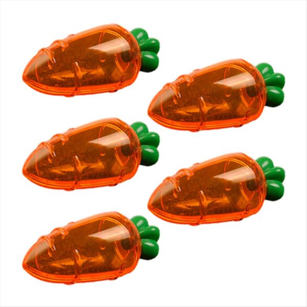 5 Pcs Transparent Easter Plastic Carrots Candy Box a