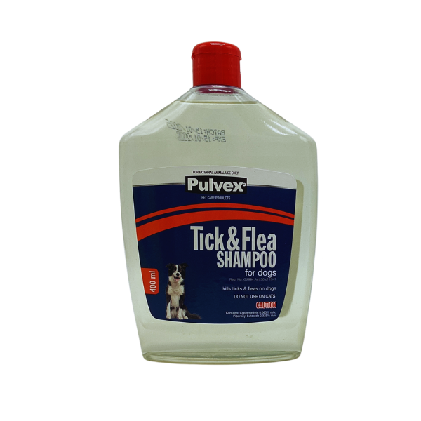 Pulvex Tick &amp; Flea Dog Shampoo 400ml