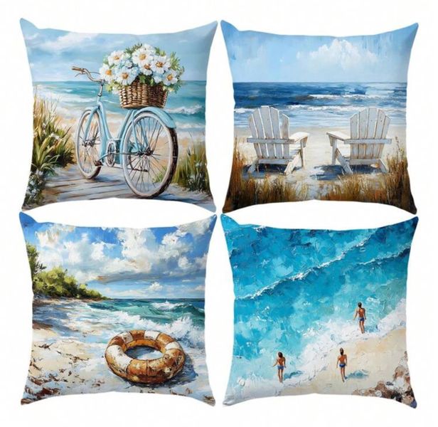 Beach Front Scatter Cushion Covers Only Set Of 4