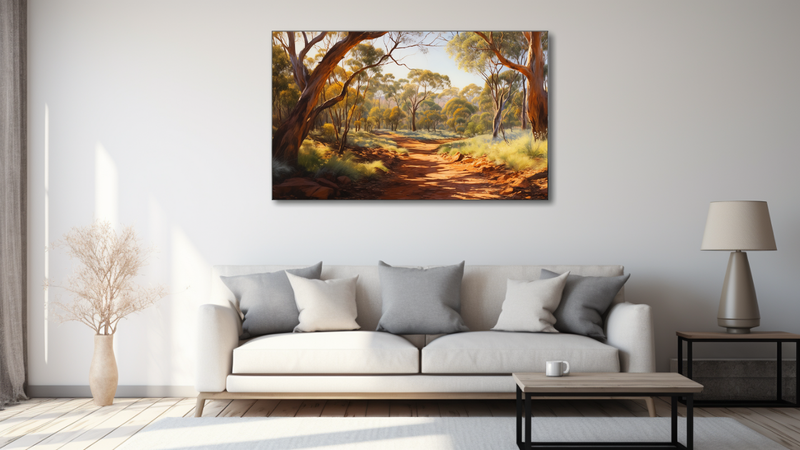 Canvas Wall Art - Sunlight Acacia Oasis - MT0419