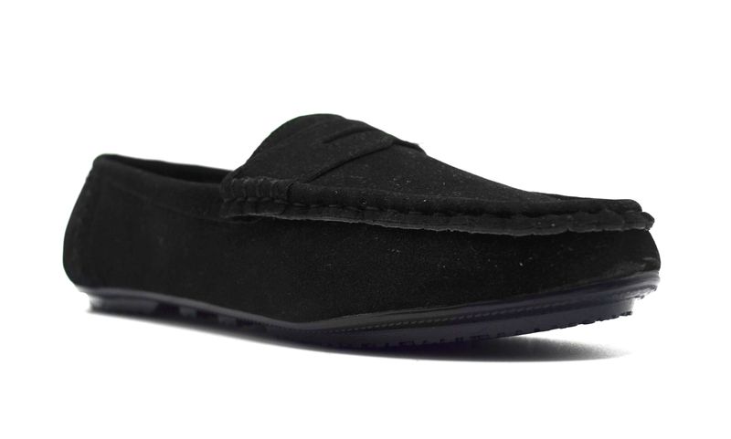 TTP Women's Suede Moccasin with Cut Out Detailed Decor on Vamp