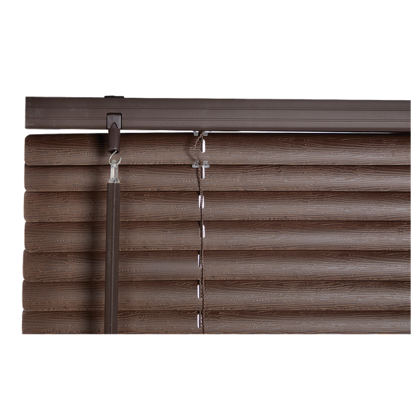 Decor Depot 25mm PVC Venetian Textured Blinds - Espresso (1600mm x 1600mm)