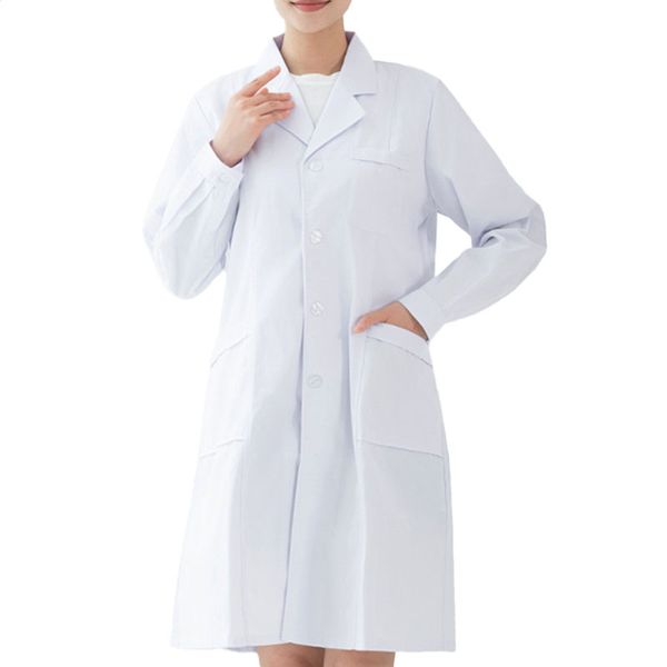 White Coat Doctor Workwear Medical Lab Uniform Sweat-Absorbent Quick-Drying