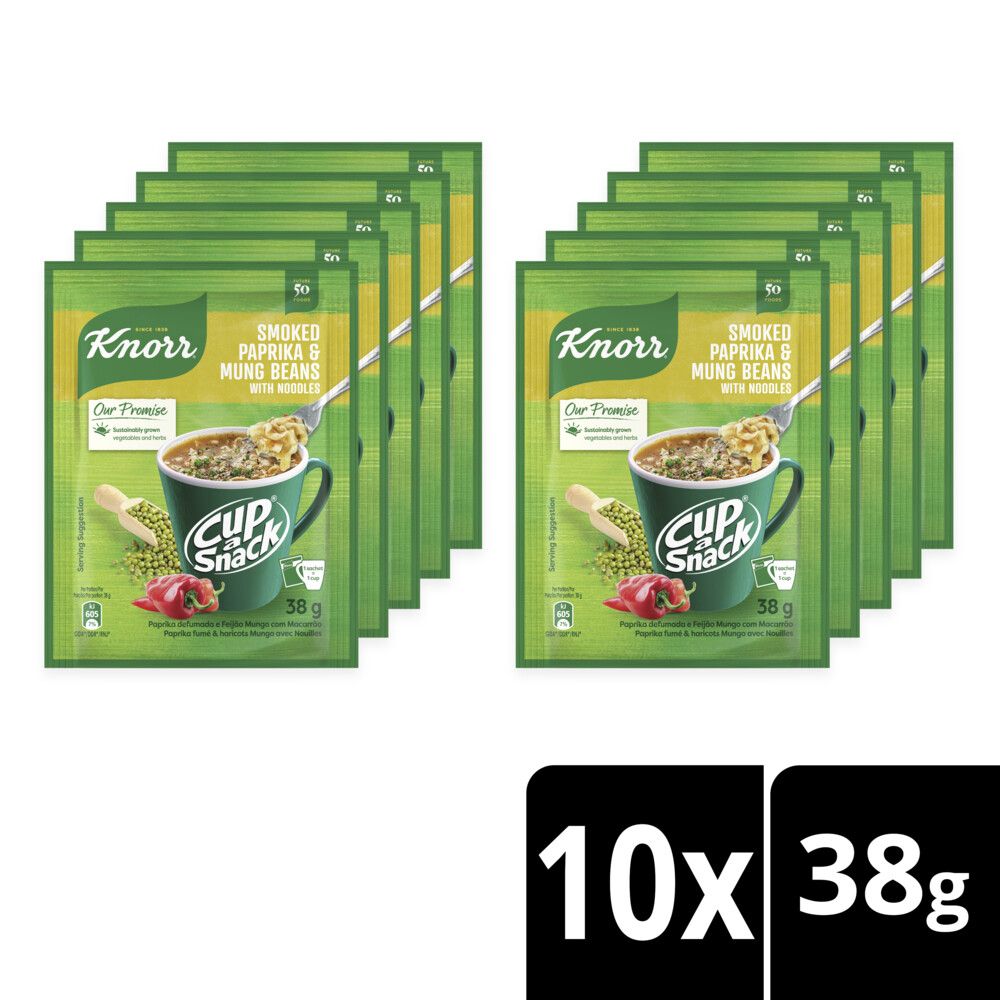 Knorr CupASnack Smoked Paprika and Mung Beans Instant Soup Snack with