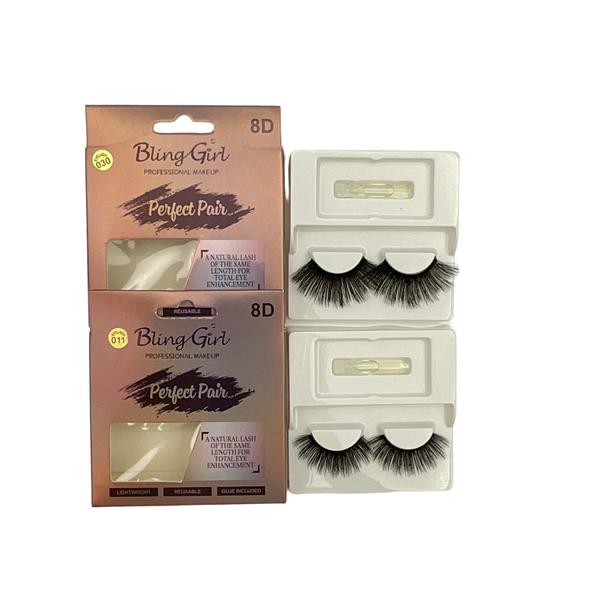 Bling Girl Perfect Pair 8D Eyelash 2 Pairs #011 &amp; #024