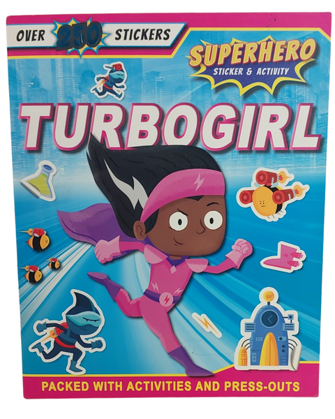 Turbogirl Colouring and Activity Book with 250 Sticker Fun