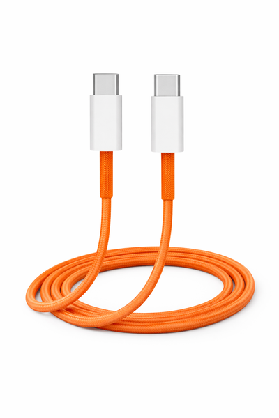 USB-C to USB-C 60W Fast Charging Cable - 1m Nylon Braided - PD Compatible