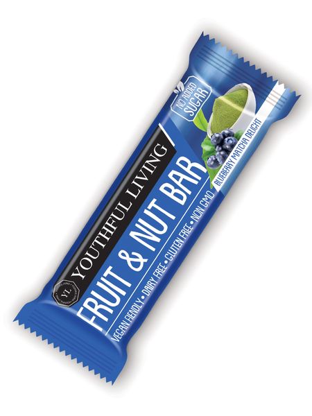 Youthful Living - Fruit and Nut Bars - Blueberry and Matcha - 5g x 18 bars