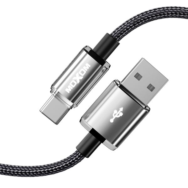 MOXOM MX-CB208 Type-C USB Cable - 3.0A Fast Charging | Black