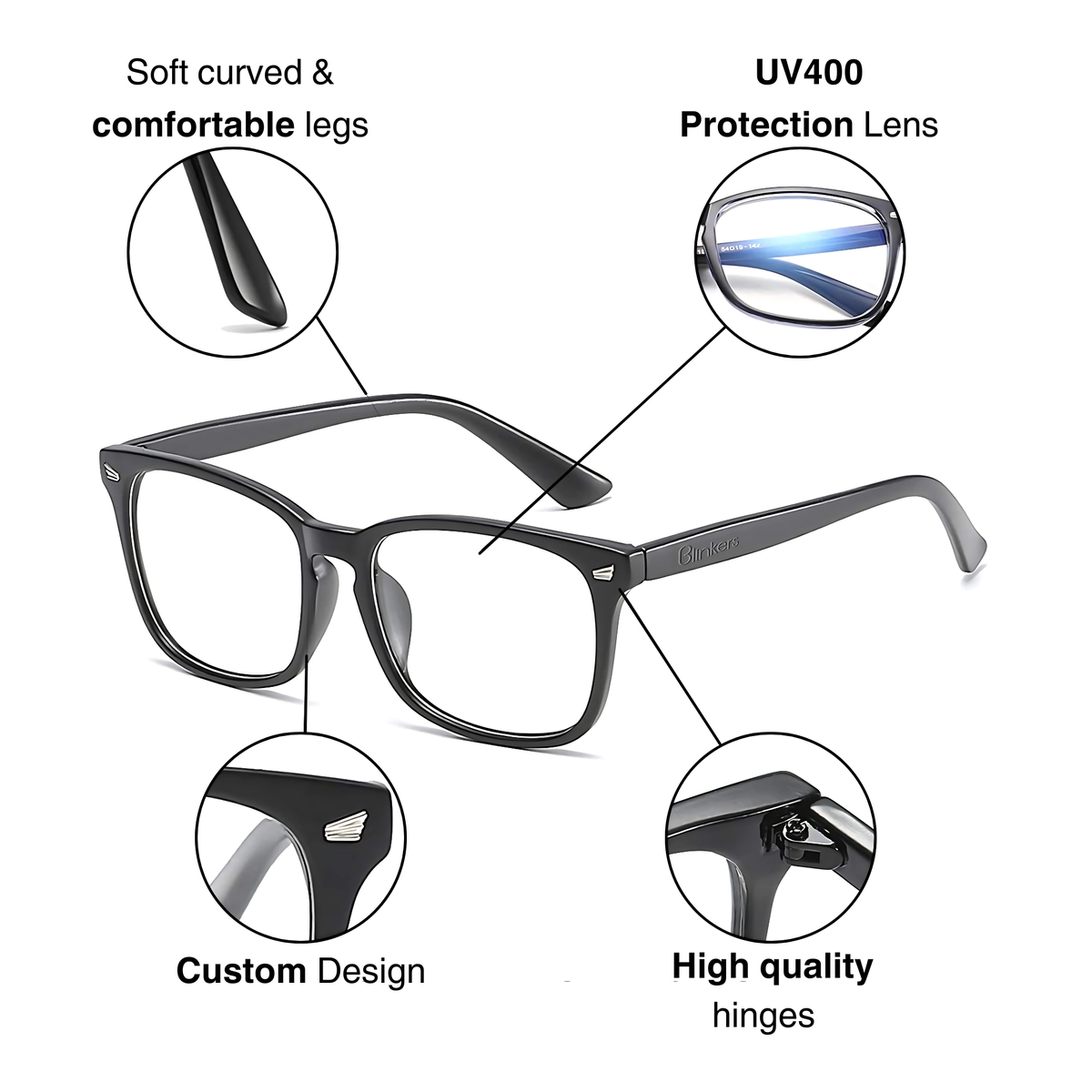 Blinkers Zenith Blue Light Blocking Glasses (Single Pack) | Shop