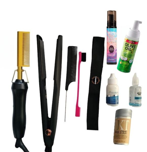 Selphies Melting Bend Hot Comb And Straightner With Styling Tools