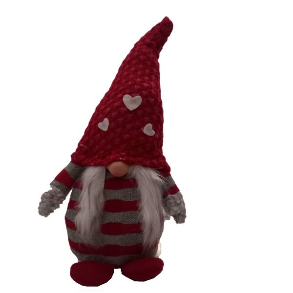 Small Father Christmas Woolen Gnome Figurine Ornament by Seedleme 35cm High