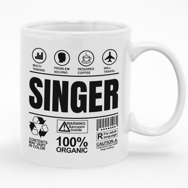 Fun Singer Mug - Ideal Gift Idea for Birthday or Christmas