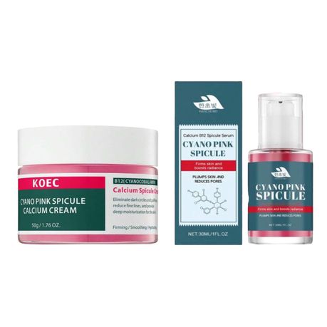 Pink Spicule Anti-Aging Duo - Firming Serum & Calcium Cream Combo Image