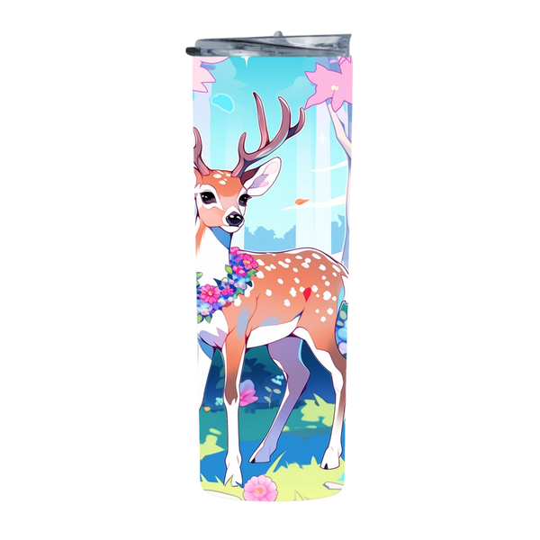 WHITETAILED DEER Ninji 20 Oz Straight Skinny Tumbler 237
