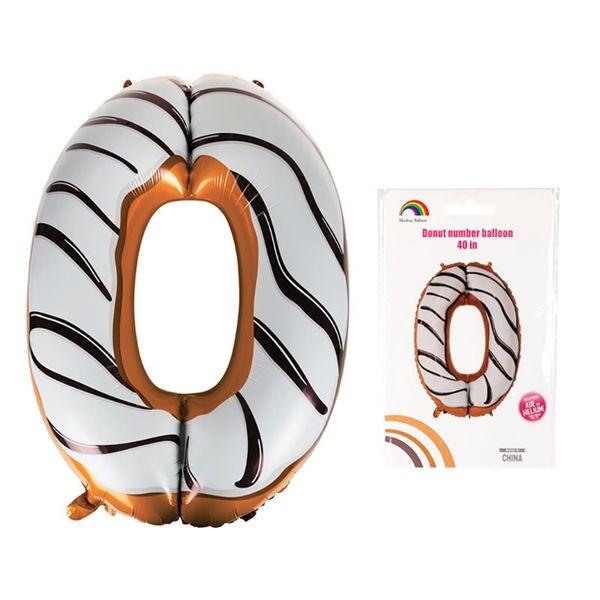 Bulk Pack x 1 Balloon Helium Foil Donut 0 101cm
