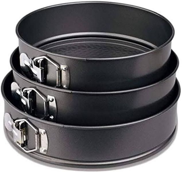 3-Piece Non Stick Spring Form Baking Pans