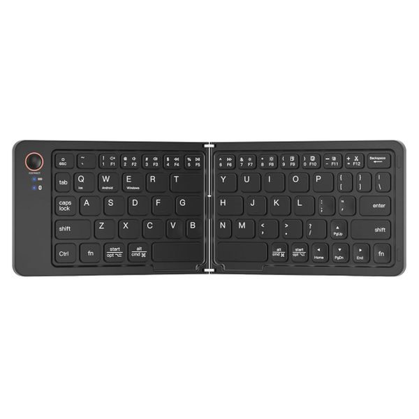 Mini Foldable Bluetooth Keyboard Compatible with iOS, Mac, Android, Windows