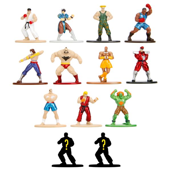 Jada Street Fighter Blind Pack Nano Figure, 12 Assorted