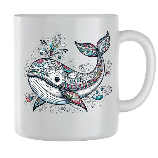 Whale12 Coffee Mugs for Men Women Sealife Graphic Design Cups Present 121