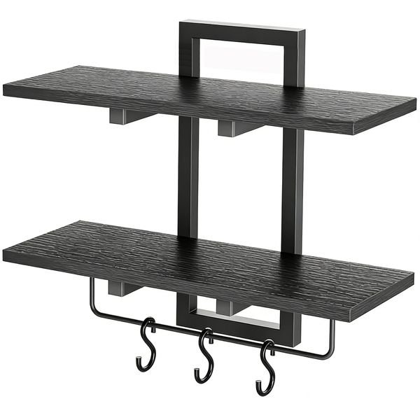 Jack Brown Wall Display Frame Rack Floating Shelves Bathroom Shelves