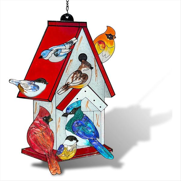 Glass Window Hanging - Sun Catchers Indoor Window Cardinal Gifts