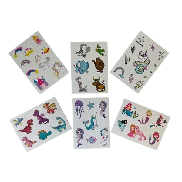 Party &amp; Classroom Kids Prizes: Kids Temporary Tattoos (Set of 6)