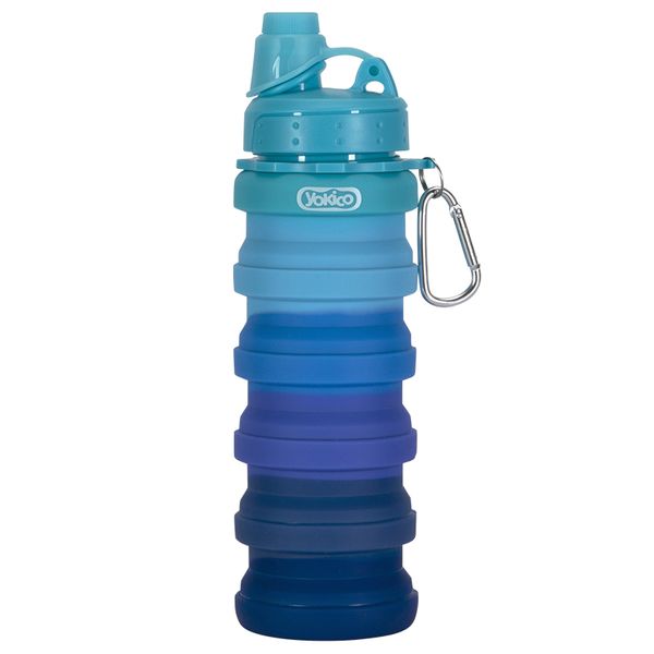 Blue Space Foldable Silicone Bottle