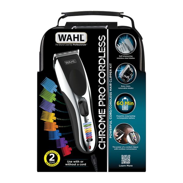 Wahl Chrome Pro Cordless (21pc) Rechargeable Hair Clipper Trimmer Kit