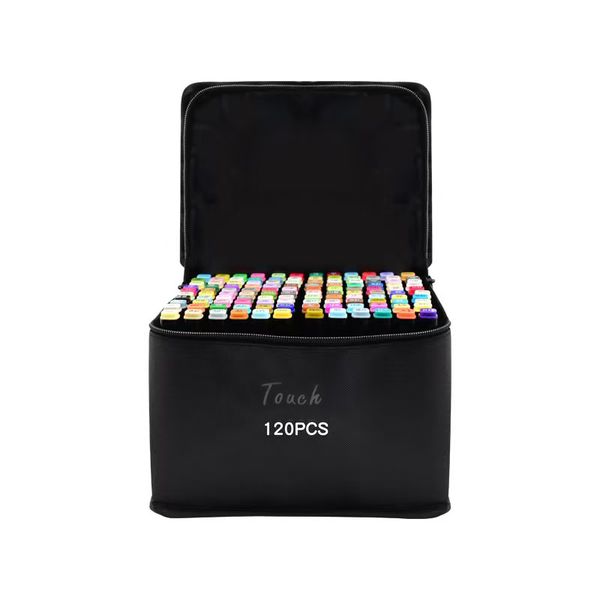 120 pieces Double Tipped Alcohol Art Markers Set