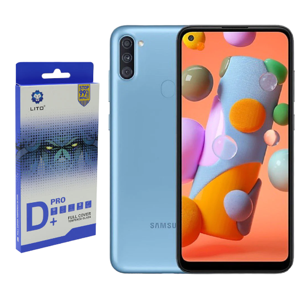 LITO D+ Full Coverage Tempered Glass Screen Protector For Samsung A11