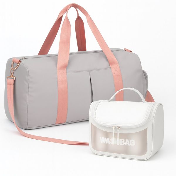 Oxford Fashion Travel Gym Waterproof Sports Duffel Bag And Toiletry Bag